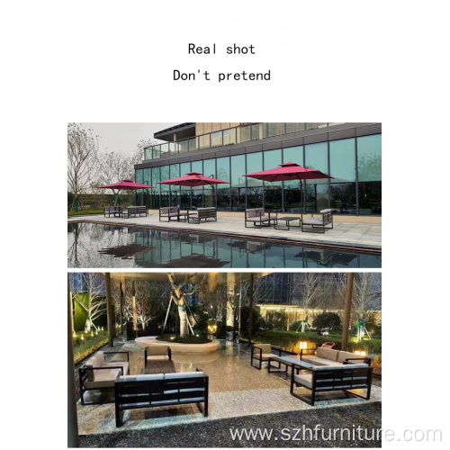 Modern Outdoor Hotel Outdoor Sofa Garden Coffee Table